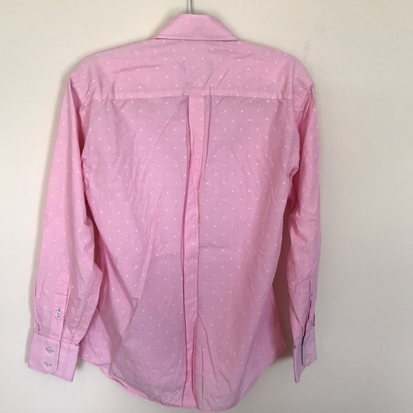 STONE ROSE tiny polka dot button up shirt-size 3/M - Picture 4 of 7